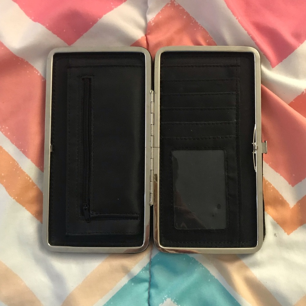 Hot Topic Multi Colored Zebra Print Sparkly Wallet - image 3